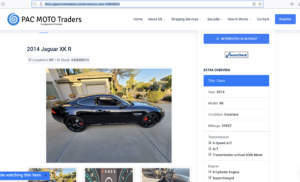 scam page website pac moto car page