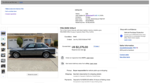 eBay Sucks At Selling Cars. 